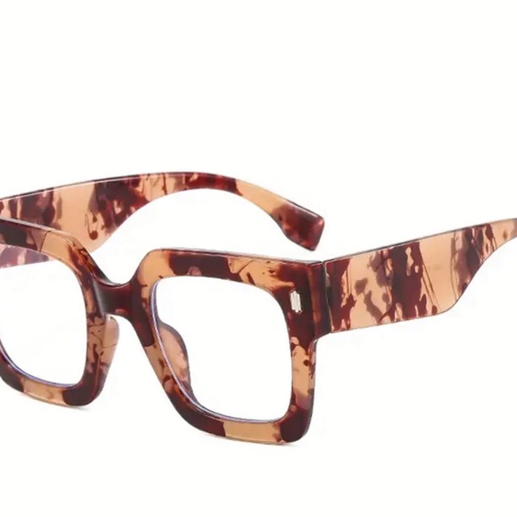 New Trendy Oversized Square Blue Light Blocking Glasses - Picture 3 of 6